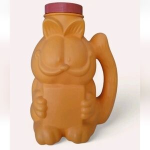 Vintage Garfield 13" Alpo Cat Food Container Coin Piggy Bank 1978 To 1981 Orange